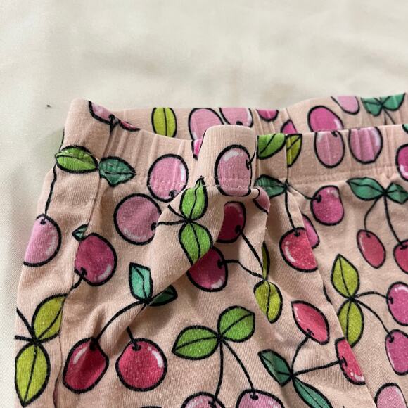 Posh Peanut Pink Cherry Bamboo Pajama Set Girl's 3t/4t - Picture 4 of 8